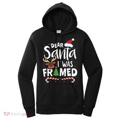 Dear Santa I Was Framed Women's Hoodie