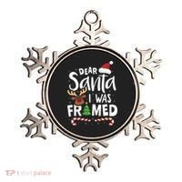 Dear Santa I Was Framed Ornament thumb 0