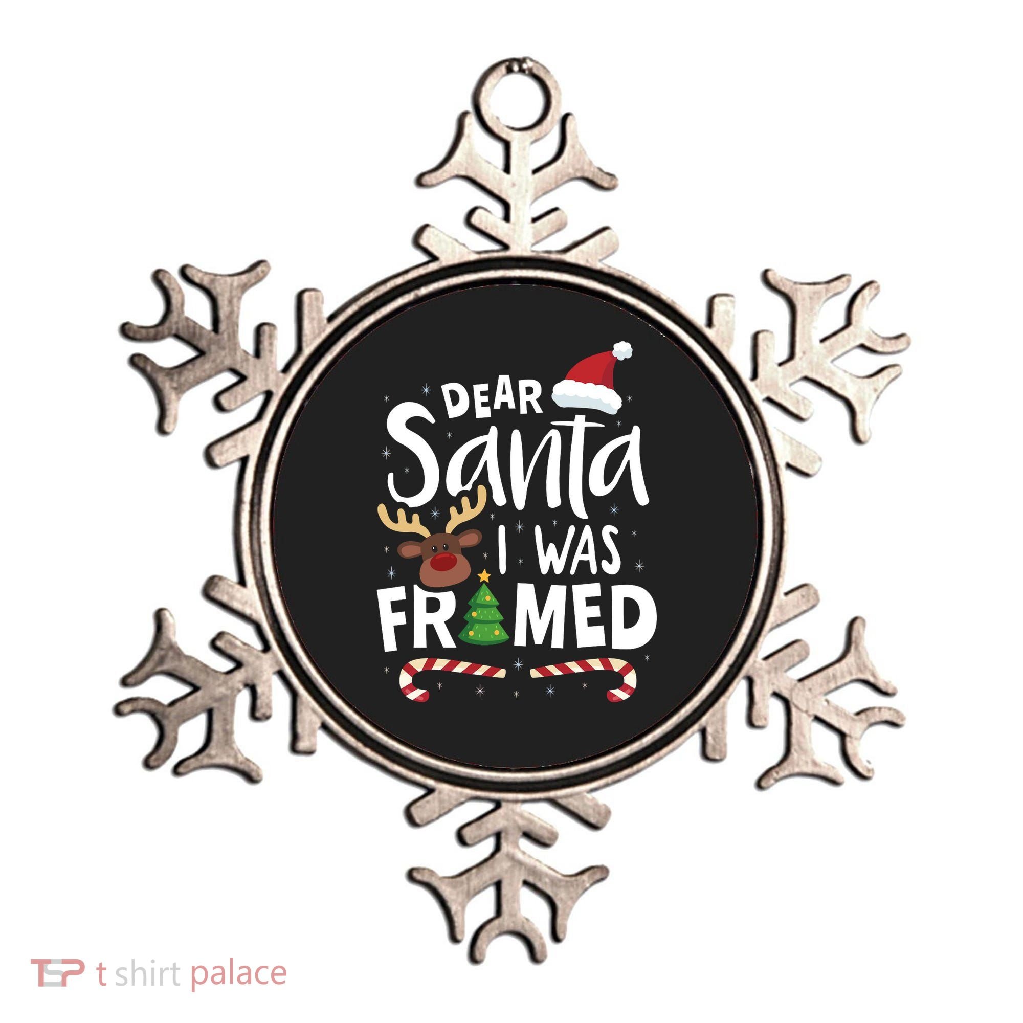 Dear Santa I Was Framed Ornament