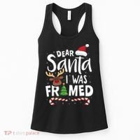 Dear Santa I Was Framed Women's Tank Top thumb 0