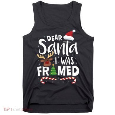 Dear Santa I Was Framed Tank Top