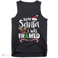 Dear Santa I Was Framed Tank Top thumb 0