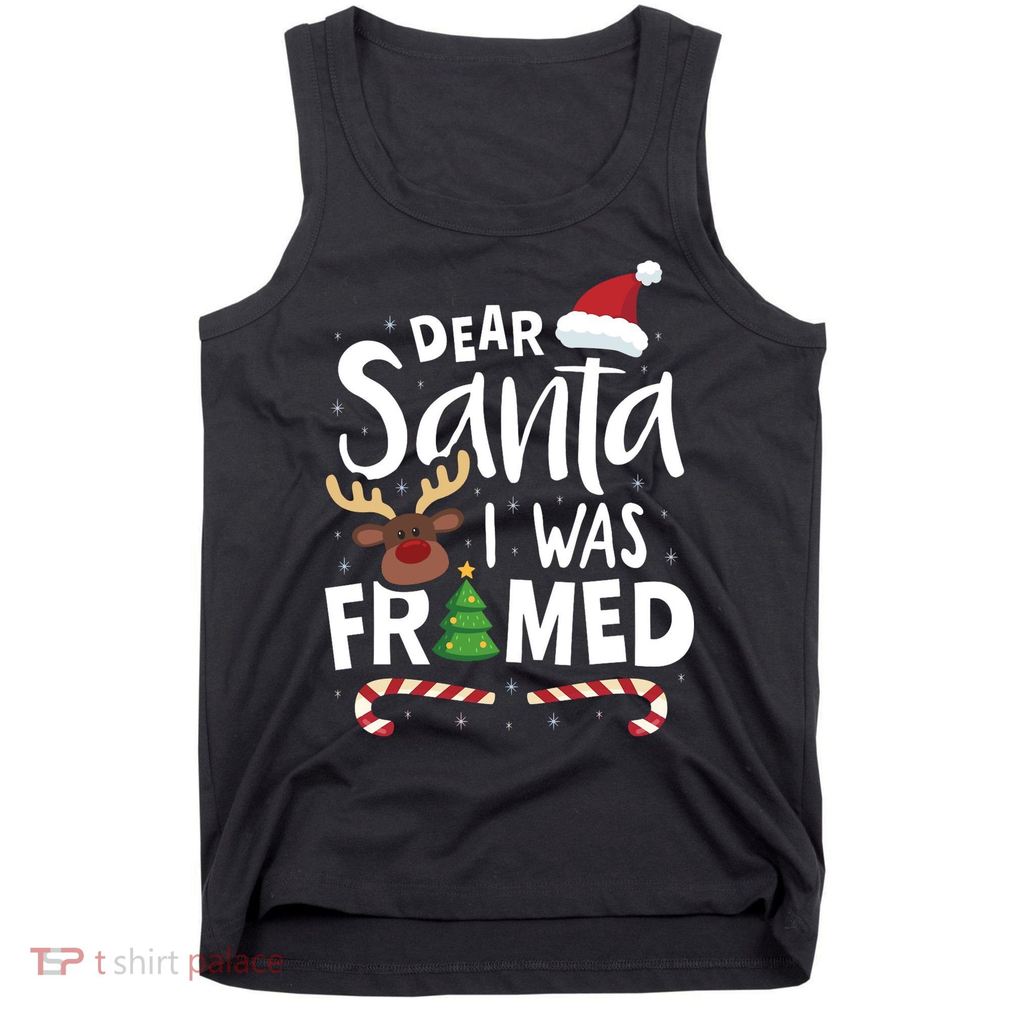 Dear Santa I Was Framed Tank Top