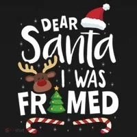 Dear Santa I Was Framed Toddler T-Shirt thumb 4