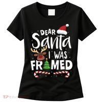 Dear Santa I Was Framed Women's T-Shirt thumb 0