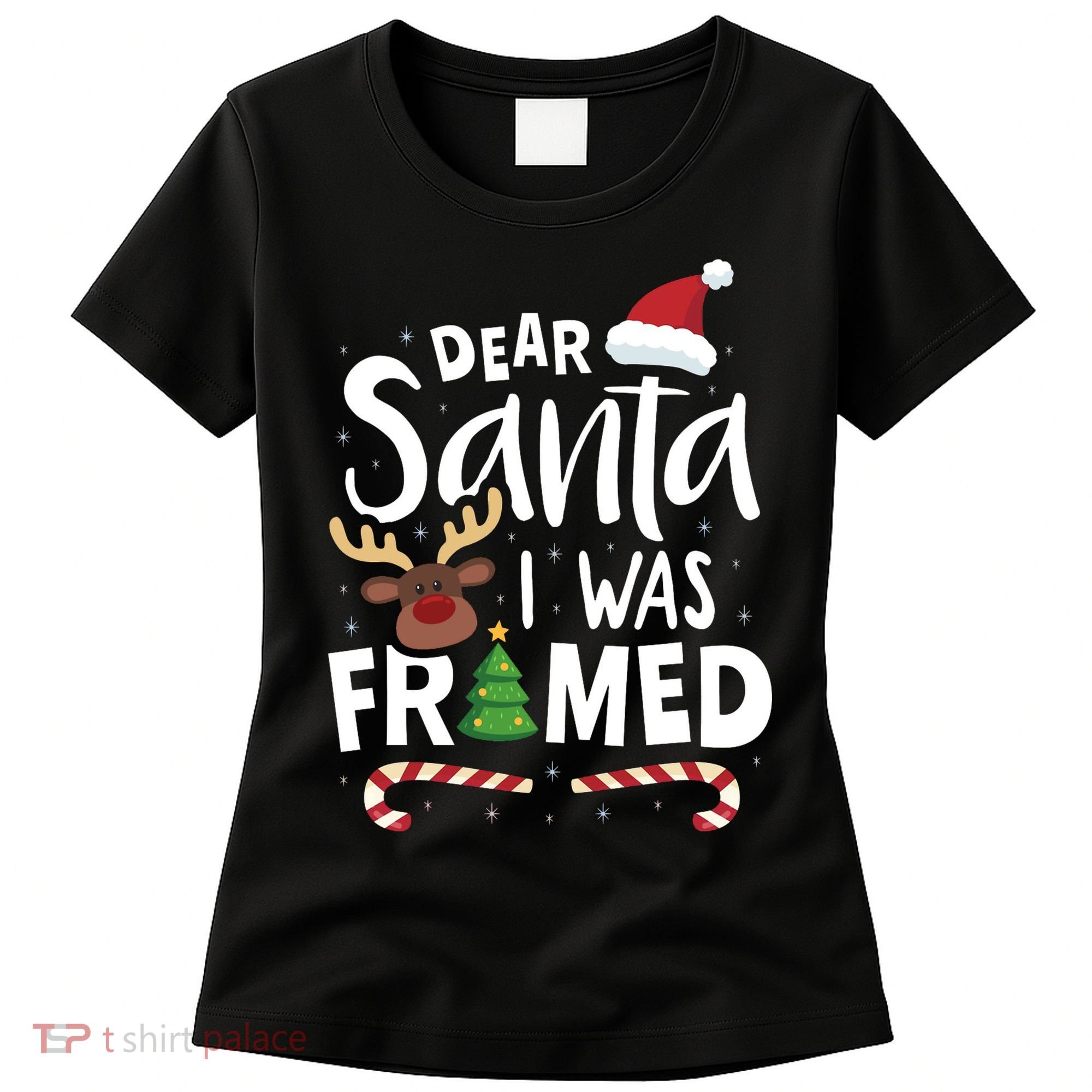 Dear Santa I Was Framed Women's T-Shirt
