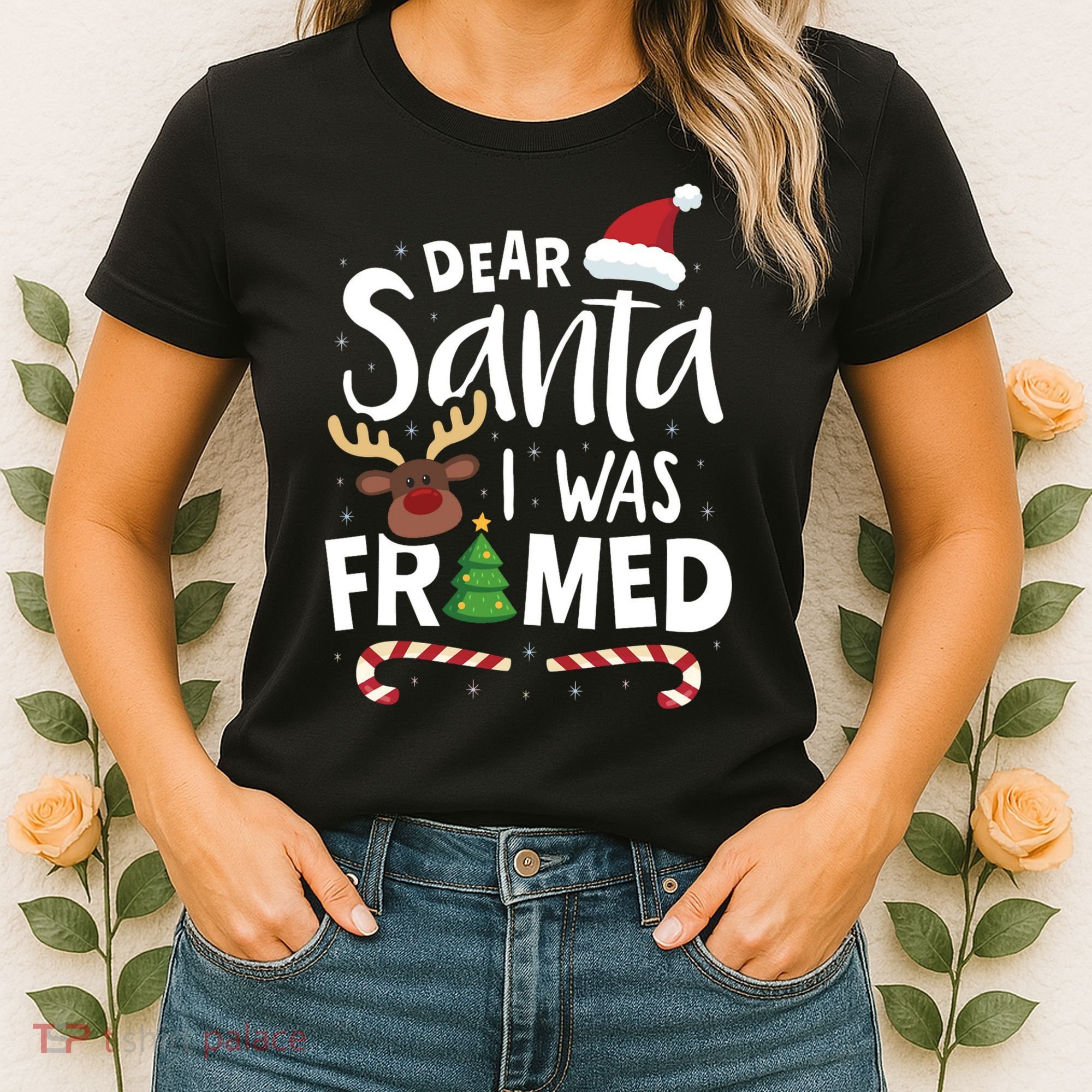 Dear Santa I Was Framed Women's T-Shirt