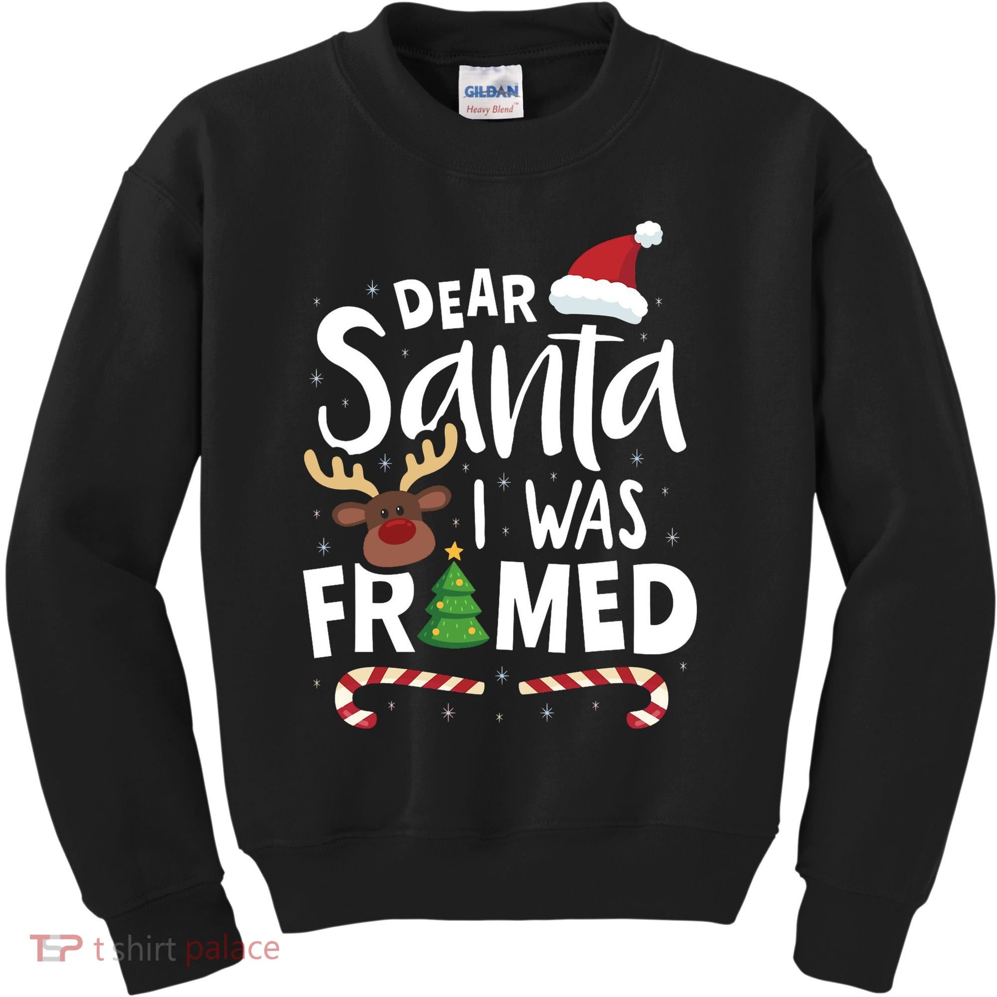 Dear Santa I Was Framed Kids Sweatshirt