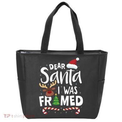 Dear Santa I Was Framed Tote Bag