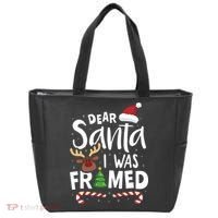 Dear Santa I Was Framed Tote Bag thumb 0