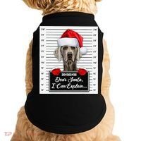 Dear Santa I Can Explain Funny Christmas Weimaraner Xmas Doggie Tank thumb 0