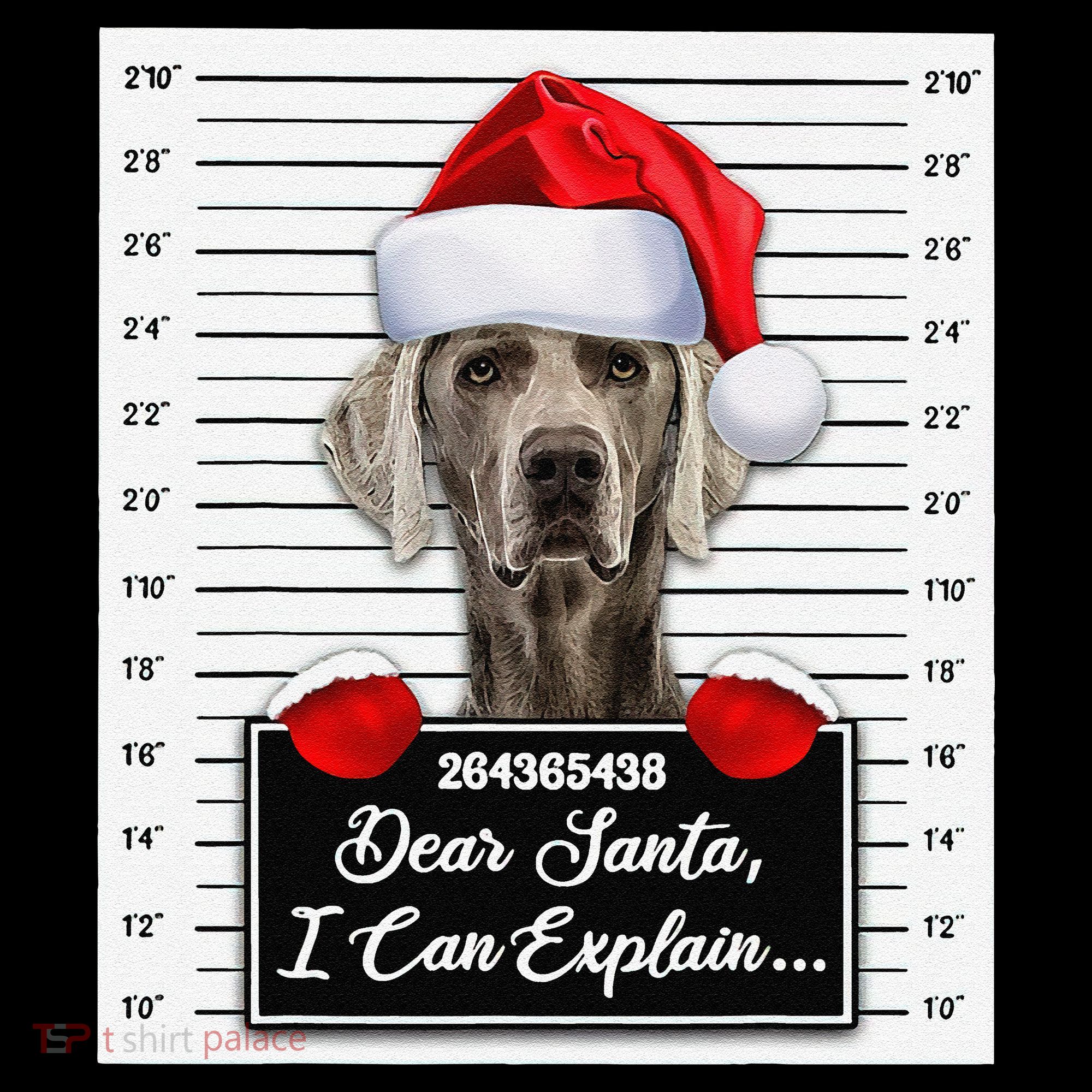 Dear Santa I Can Explain Funny Christmas Weimaraner Xmas Coffee Mug