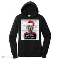 Dear Santa I Can Explain Funny Christmas Weimaraner Xmas Women's Hoodie thumb 0