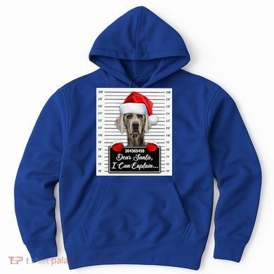 Dear Santa I Can Explain Funny Christmas Weimaraner Xmas Hoodie