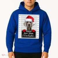 Dear Santa I Can Explain Funny Christmas Weimaraner Xmas Hoodie thumb 2