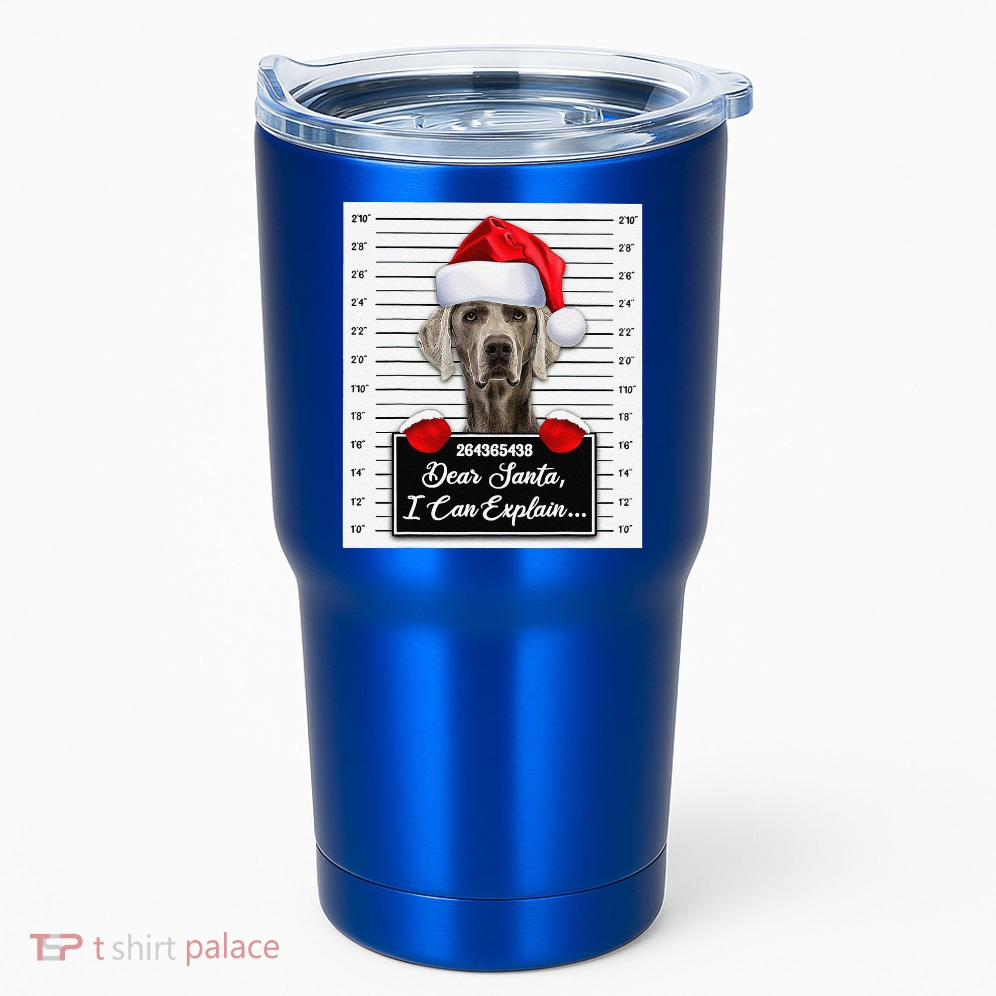 Dear Santa I Can Explain Funny Christmas Weimaraner Xmas Tumbler