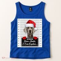 Dear Santa I Can Explain Funny Christmas Weimaraner Xmas Tank Top thumb 2