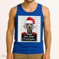 Dear Santa I Can Explain Funny Christmas Weimaraner Xmas Tank Top thumb 3
