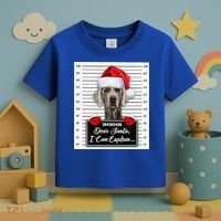 Dear Santa I Can Explain Funny Christmas Weimaraner Xmas Toddler T-Shirt thumb 3