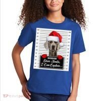 Dear Santa I Can Explain Funny Christmas Weimaraner Xmas Kids T-Shirt thumb 2