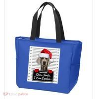 Dear Santa I Can Explain Funny Christmas Weimaraner Xmas Tote Bag thumb 3