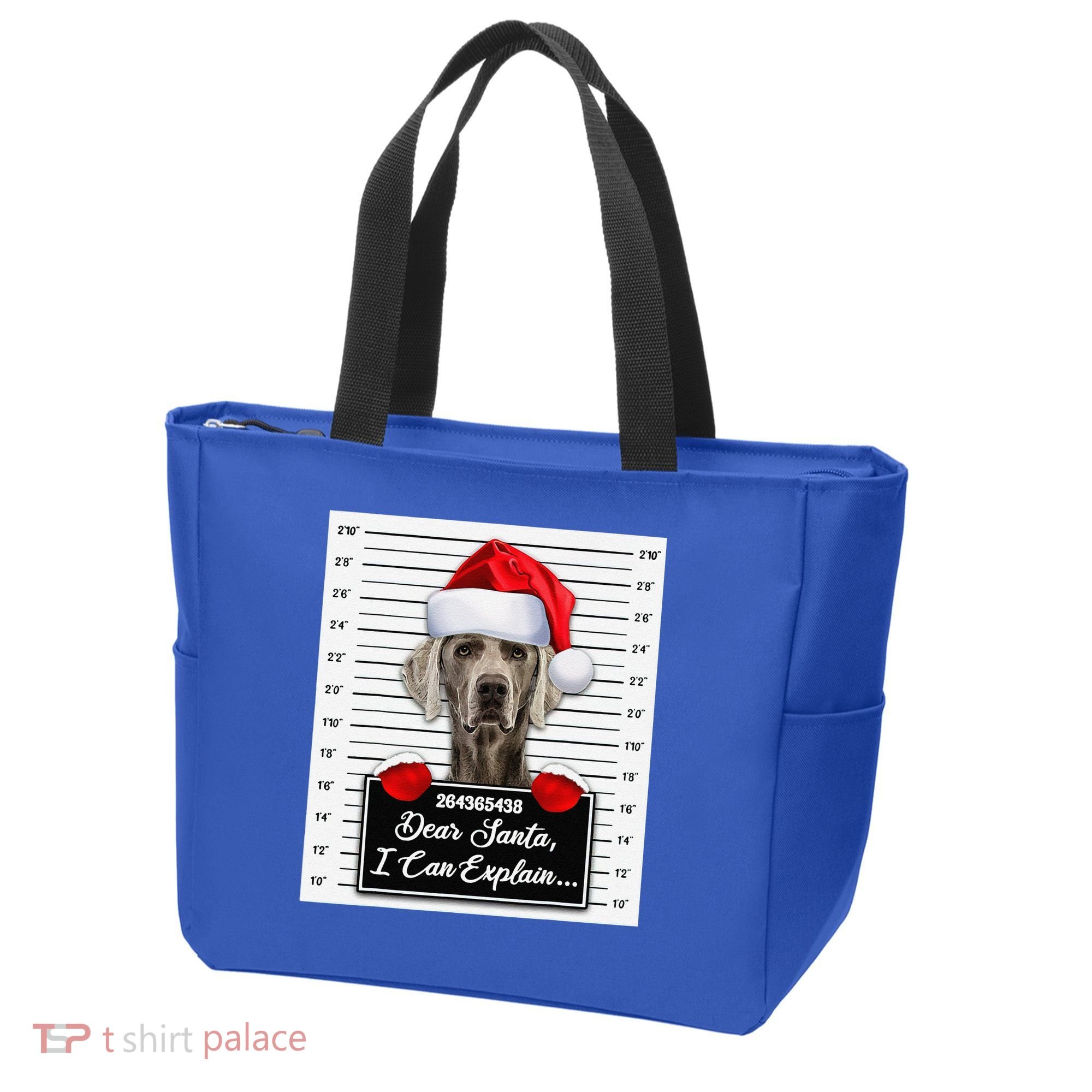 Dear Santa I Can Explain Funny Christmas Weimaraner Xmas Tote Bag