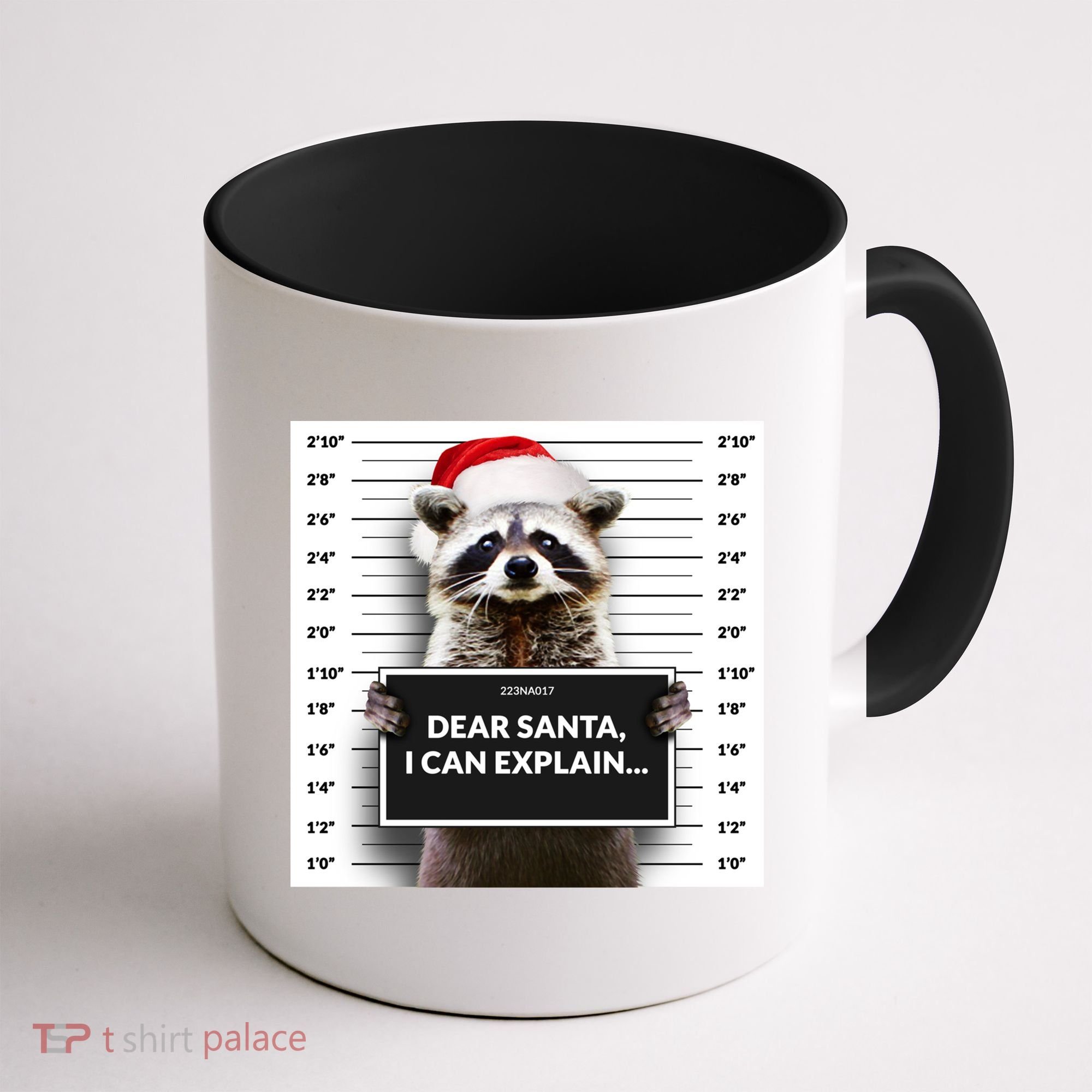 Dear Santa I Can Explain Funny Christmas Raccoon Meaningful Gift Coffee Mug