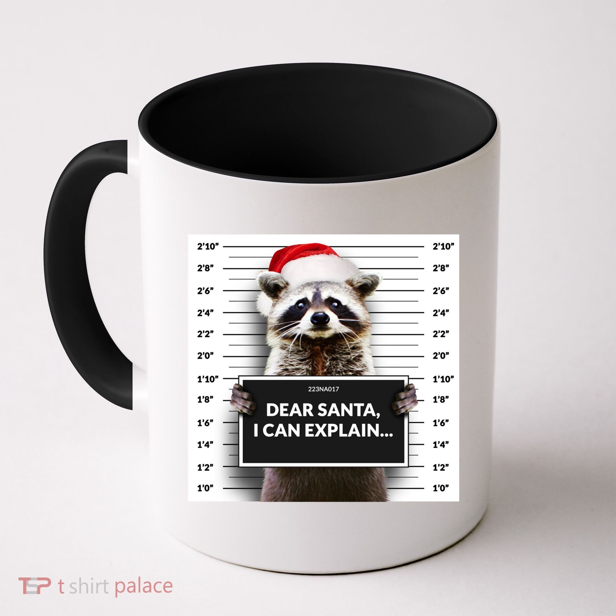 Dear Santa I Can Explain Funny Christmas Raccoon Meaningful Gift Coffee Mug