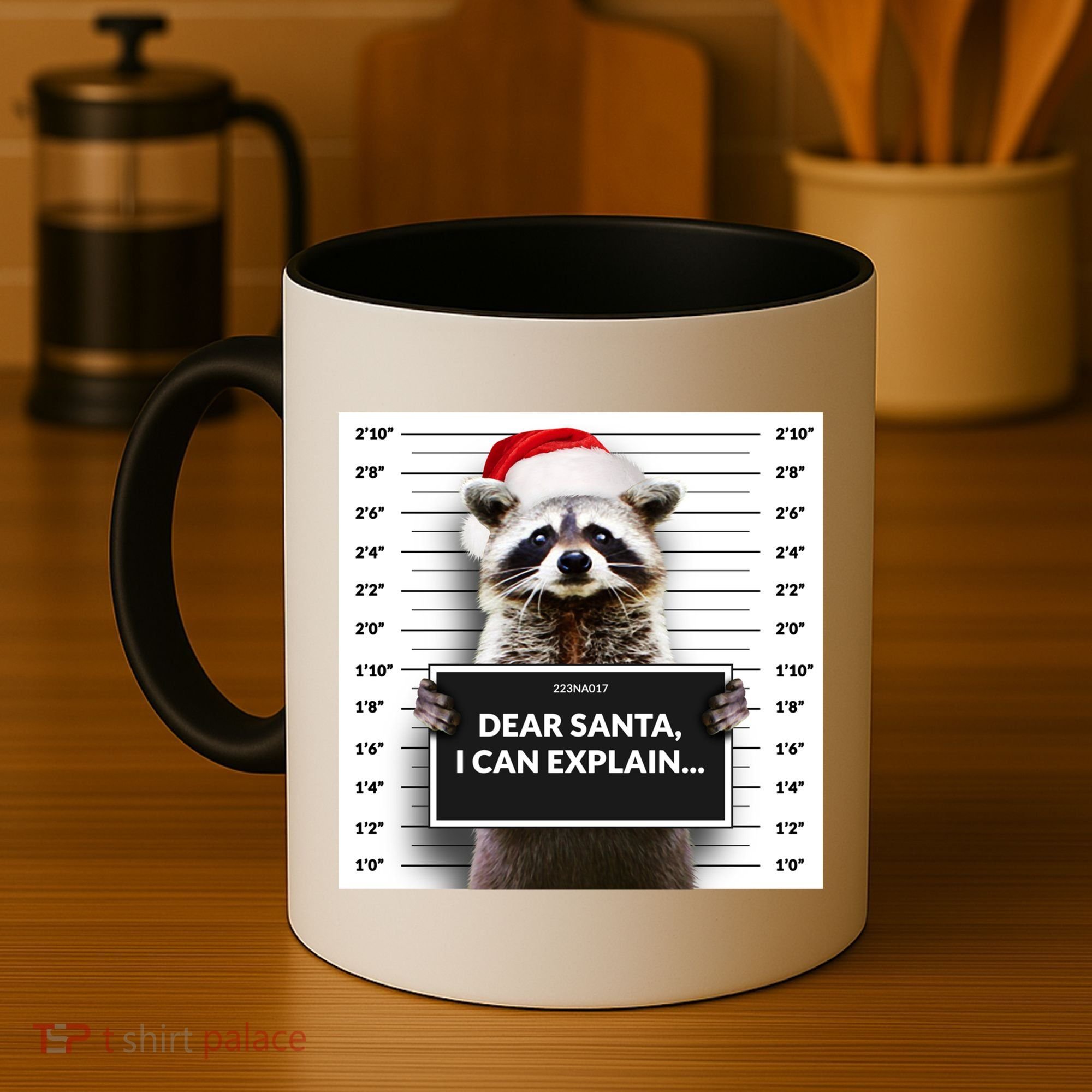 Dear Santa I Can Explain Funny Christmas Raccoon Meaningful Gift Coffee Mug