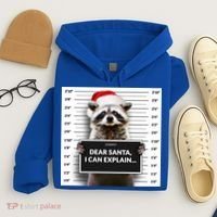Dear Santa I Can Explain Funny Christmas Raccoon Meaningful Gift Hoodie thumb 4
