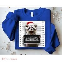 Dear Santa I Can Explain Funny Christmas Raccoon Meaningful Gift Sweatshirt thumb 2