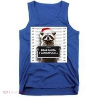 Dear Santa I Can Explain Funny Christmas Raccoon Meaningful Gift Tank Top thumb 0