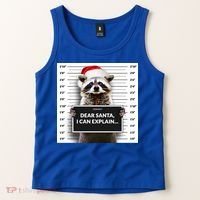Dear Santa I Can Explain Funny Christmas Raccoon Meaningful Gift Tank Top thumb 2