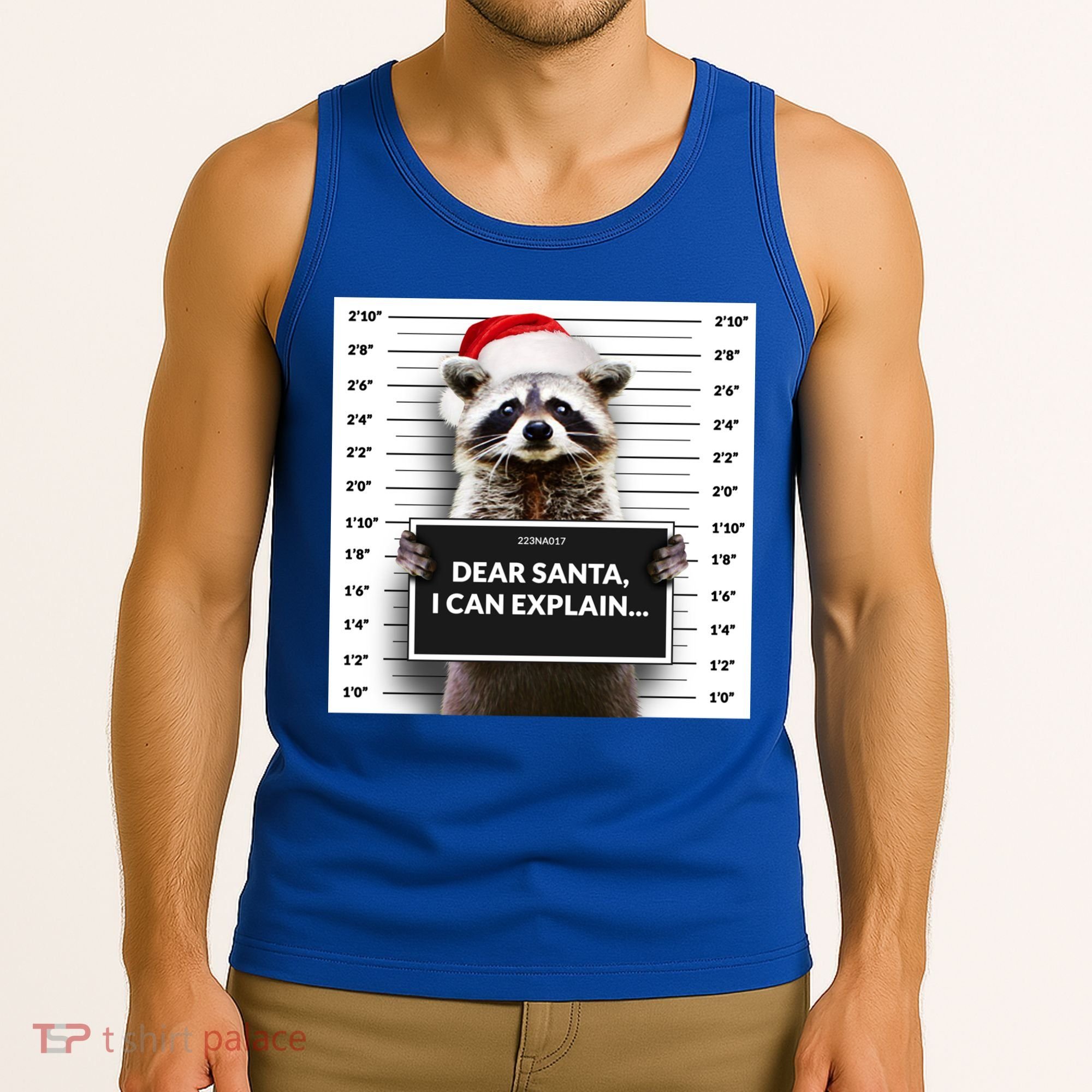 Dear Santa I Can Explain Funny Christmas Raccoon Meaningful Gift Tank Top