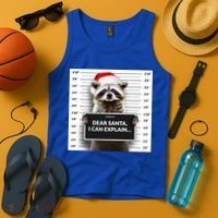 Dear Santa I Can Explain Funny Christmas Raccoon Meaningful Gift Tank Top thumb 4