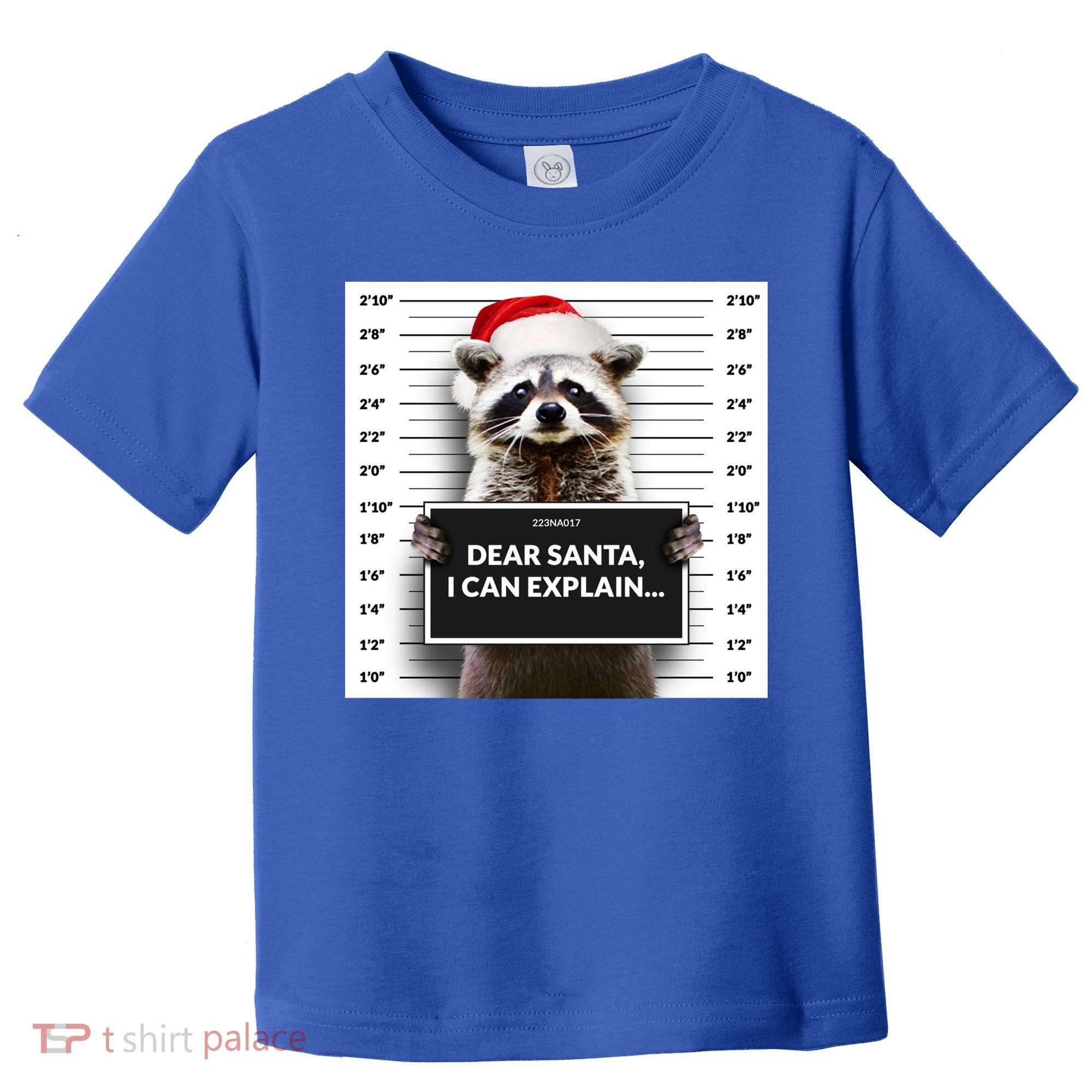 Dear Santa I Can Explain Funny Christmas Raccoon Meaningful Gift Toddler T-Shirt