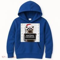 Dear Santa I Can Explain Funny Christmas Raccoon Meaningful Gift Kids Hoodie thumb 0