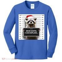 Dear Santa I Can Explain Funny Christmas Raccoon Meaningful Gift Kids Long Sleeve Shirt thumb 0