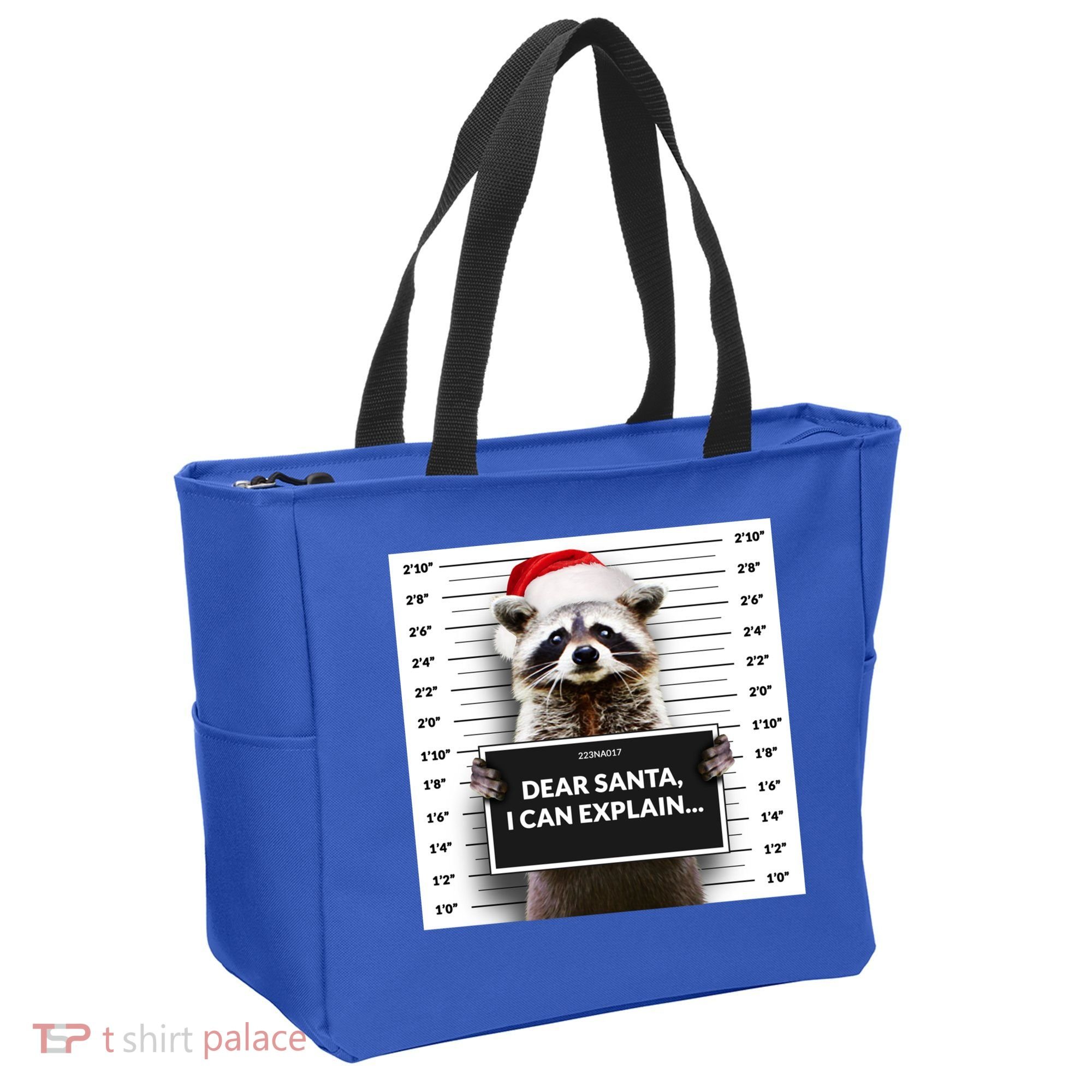 Dear Santa I Can Explain Funny Christmas Raccoon Meaningful Gift Tote Bag