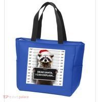 Dear Santa I Can Explain Funny Christmas Raccoon Meaningful Gift Tote Bag thumb 3