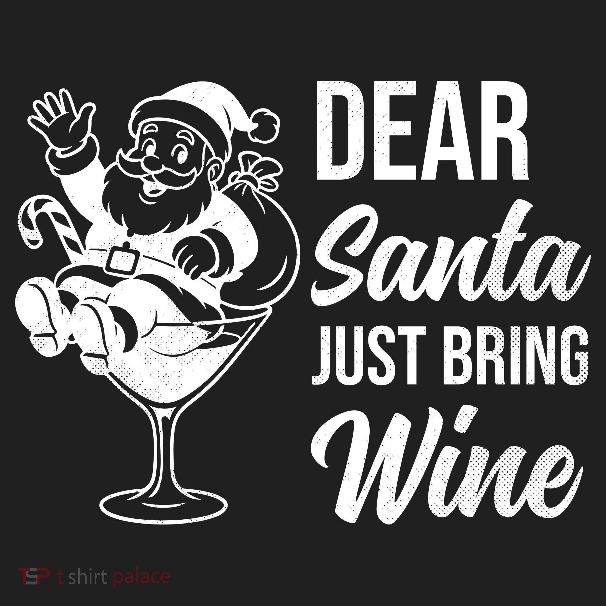 Dear Santa Just Bring Wine Christmas Women's Sweatshirt