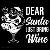 Dear Santa Just Bring Wine Christmas Toddler Hoodie thumb 2