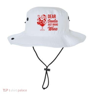 Dear Santa Just Bring Wine Christmas Bucket Hat