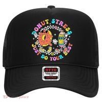 Donut Stress Just Do Your Best Test Day Student Teacher Hat thumb 0