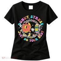 Donut Stress Just Do Your Best Test Day Student Teacher Women's T-Shirt thumb 0