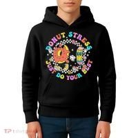 Donut Stress Just Do Your Best Test Day Student Teacher Kids Hoodie thumb 4