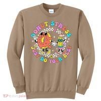 Donut Stress Just Do Your Best Test Day Student Teacher Sweatshirt thumb 0