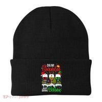 Dear Santa Just Bring Wine Funny Christmas Wine Glasses Gift Beanie thumb 0
