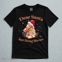 Dear Santa Just Bring Horses Christmas Horse Lovers Xmas T-Shirt thumb 5