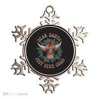 Dear Santa Just Send Cows Funny Gift Happy Merry Christmas Meaningful Gift Ornament thumb 0